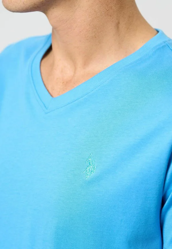 Базовая футболка umcem U.S. Polo Assn., Azure Blue — фото 4