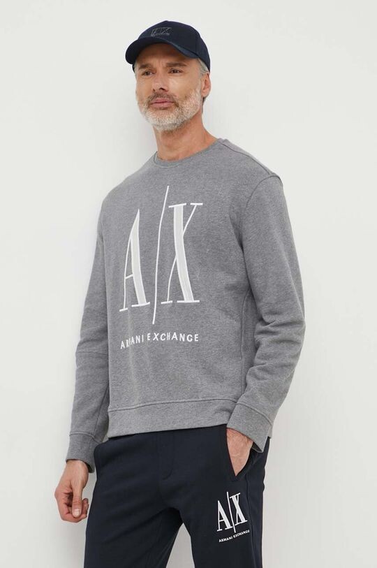 

Толстовка с капюшоном Armani Exchange, серый
