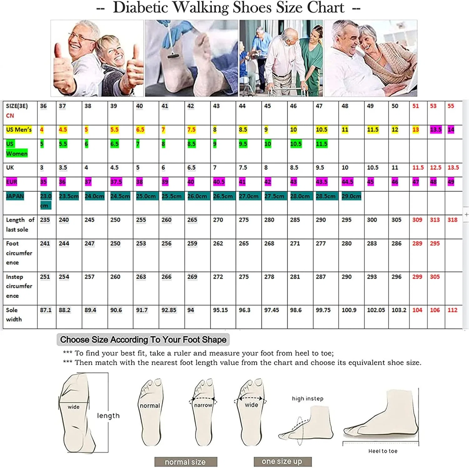 Мужская ортопедическая обувь для диабетиков, очень широкая, регулируемая, для отеков ног, повседневная, деловая, для прогулок, нескользящие тапочки от артрита и отеков Gimly, A — фото 2