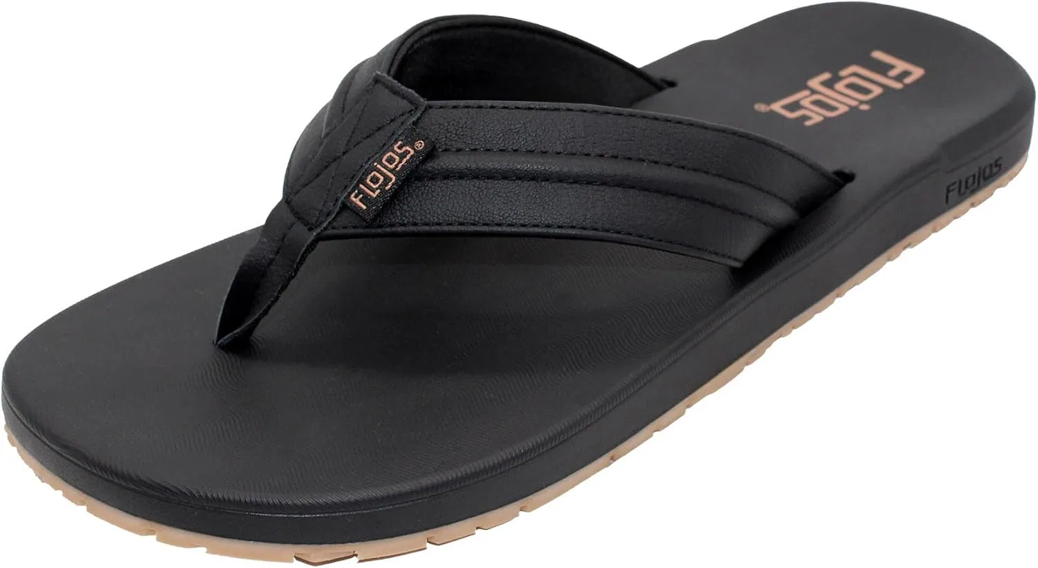 Мужские сандалии Flojos Brava на плоской подошве, Black Gum