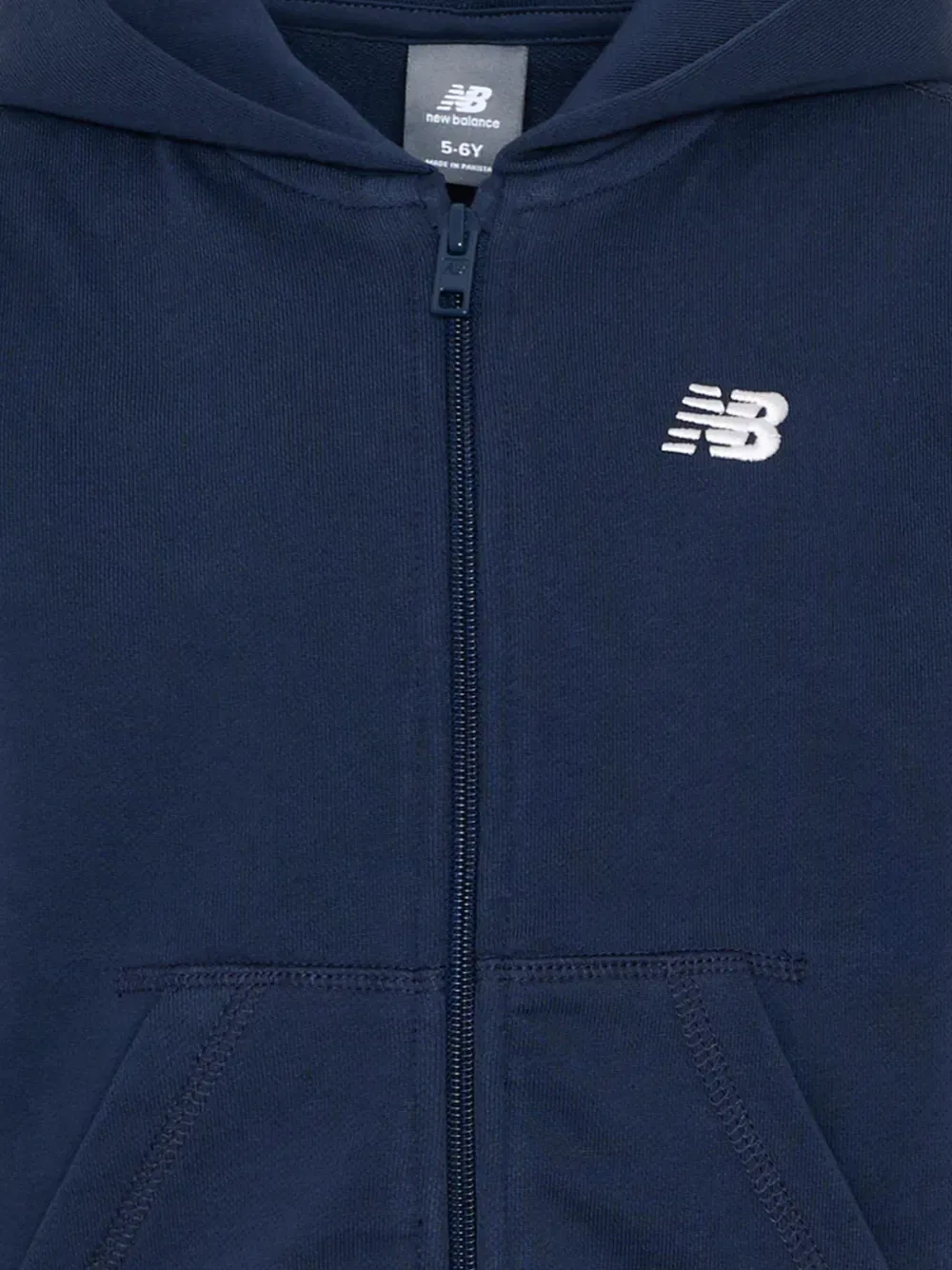 Толстовка на молнии New Balance Kids, синий — фото 3