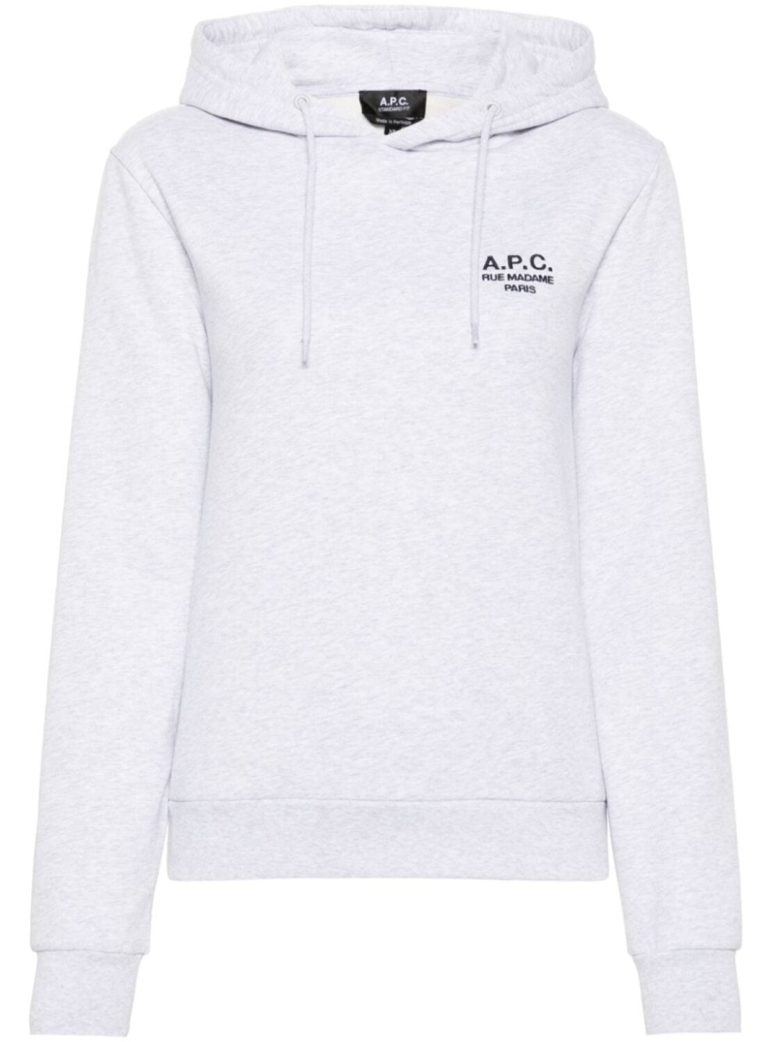 

A.P.C. худи с вышитым логотипом, серый