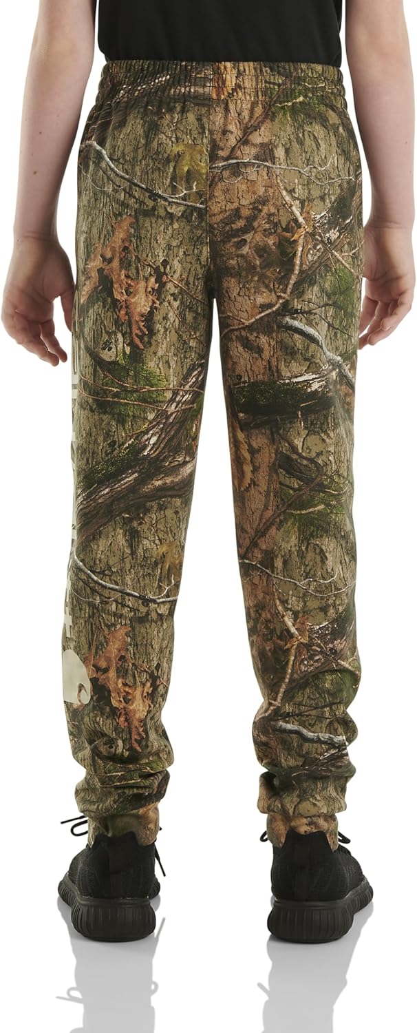 Детские флисовые спортивные брюки с логотипом Carhartt CK8429 для мальчиков, Mossy Oak Country Dna — фото 3