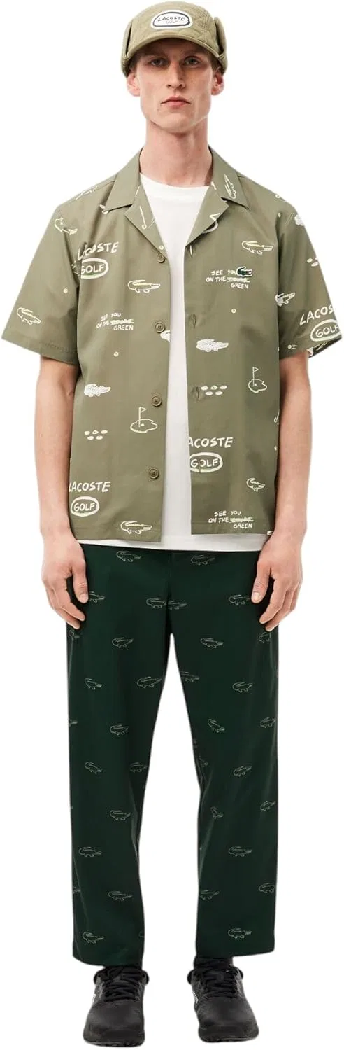 Футболка для гольфа Lacoste свободного кроя из ультрасухого хлопка — фото 4