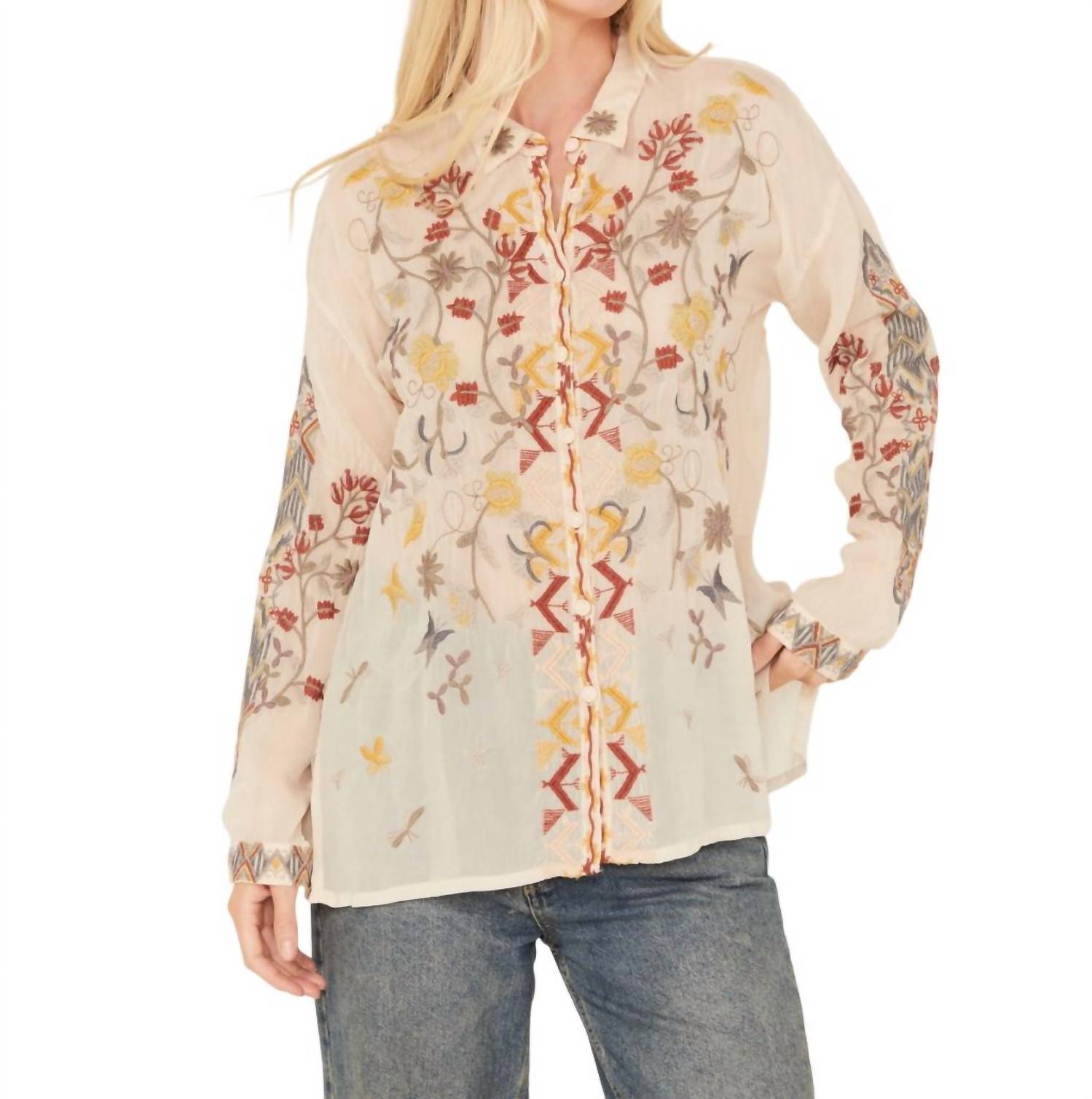 

Женская блузка в ракушку Johnny Was, Shell