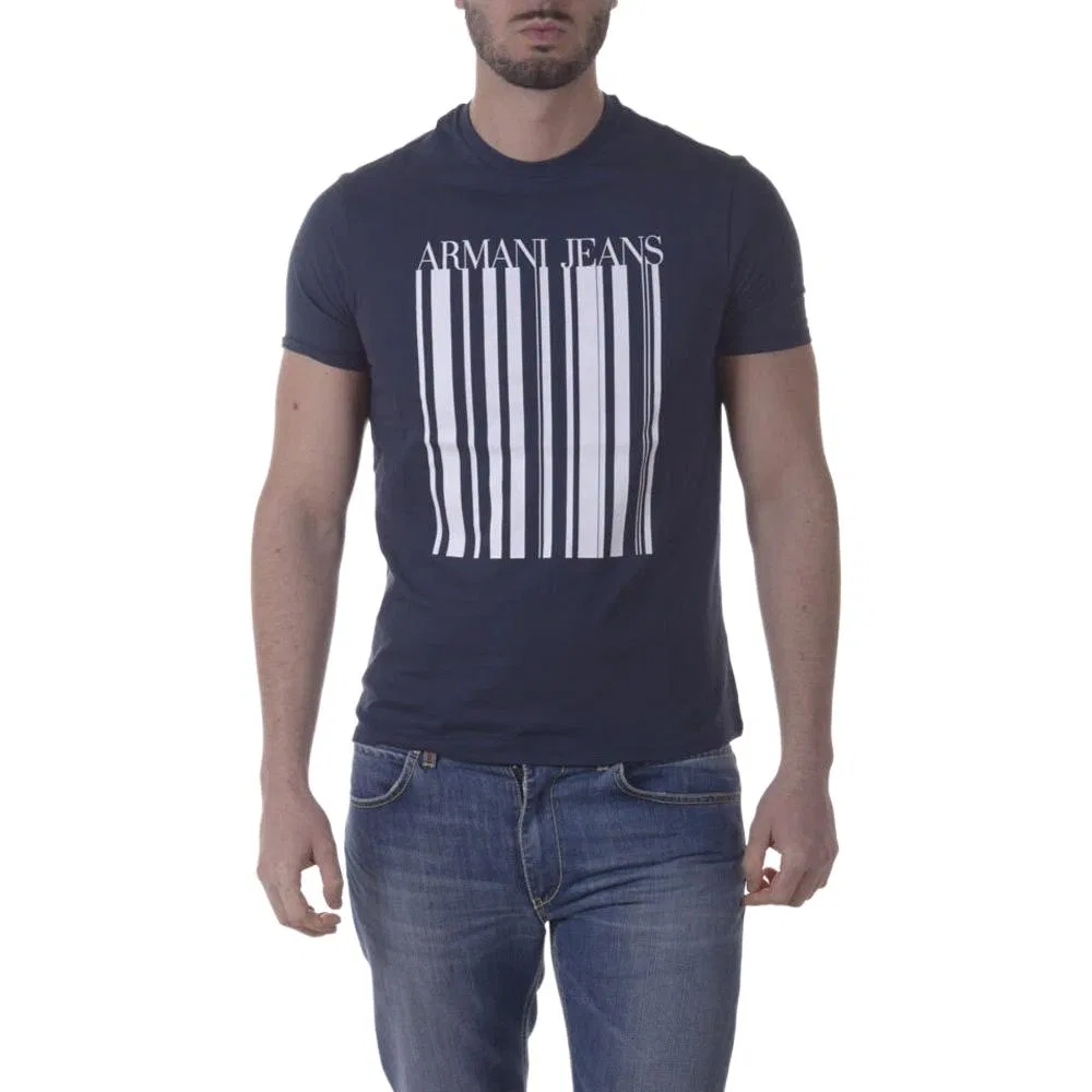 Футболка Emporio Armani синяя мужская — фото 3