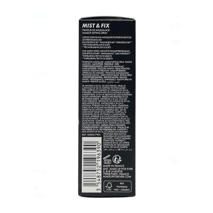 MAKE UP FOR EVER Mini Mist & Fix 24HR Увлажняющий фиксирующий спрей 1,01 унции 30 мл — фото 3