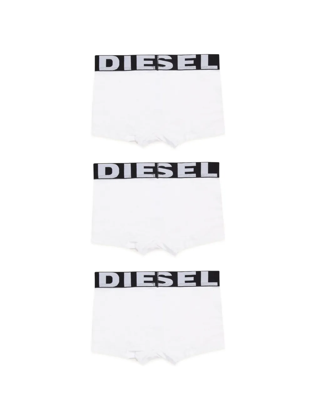 Комплект из трех боксеров с логотипом Diesel Kids, белый — фото 2