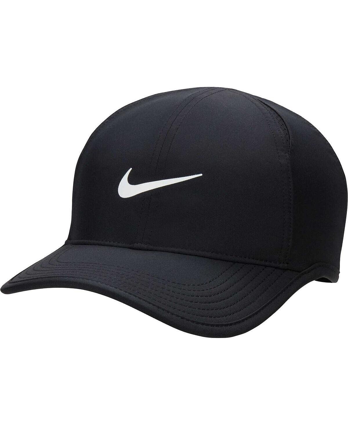Мужская и женская черная регулируемая шляпа Featherlight Club Performance Nike — фото 2