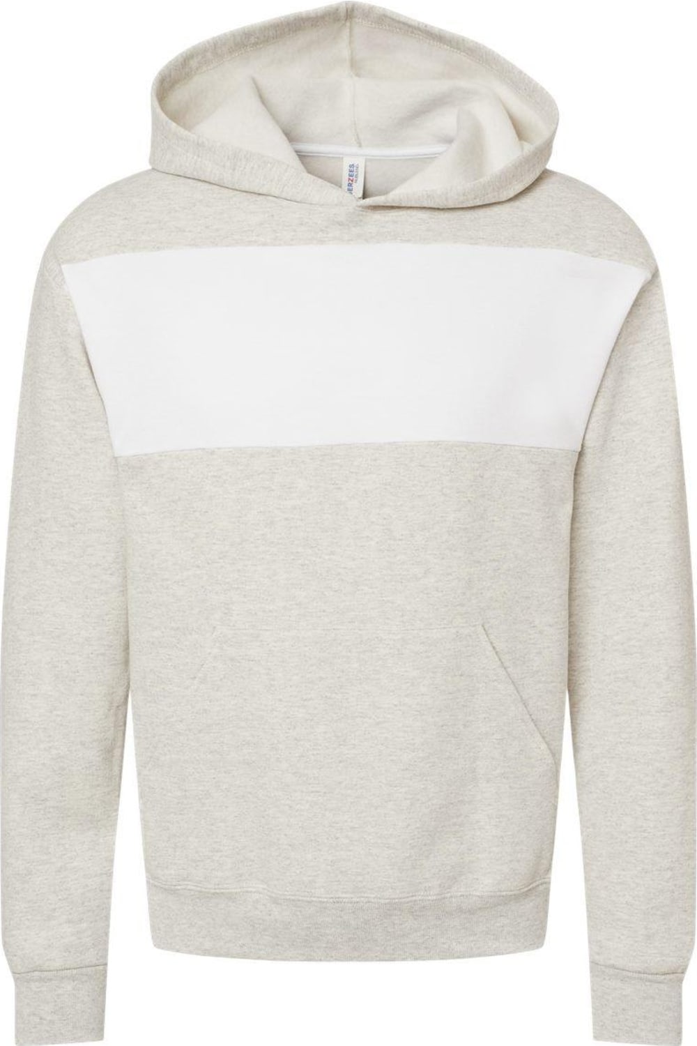 

Толстовка с капюшоном JERZEES Nublend Billboard, цвет oatmeal heather/ white