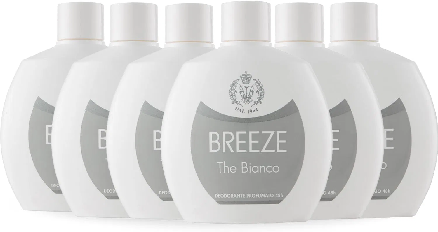Дезодорант BREEZE Squeeze The White, 6 x 100 мл Breeze