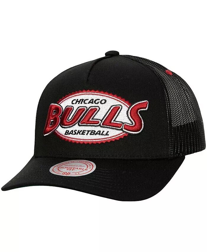 

Мужская черная кепка Chicago Bulls Team Seal Trucker Snapback Mitchell & Ness, черный