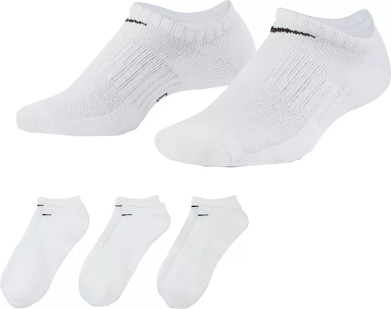 

Мужские носки для гольфа Nike Dri-FIT на каждый день с мягкой подкладкой для тренировок без выступлений — 3 шт, белый