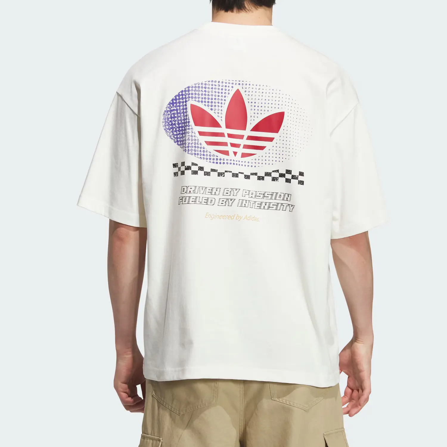 Футболка MOTO с коротким рукавом мужская Adidas Originals, белый — фото 3