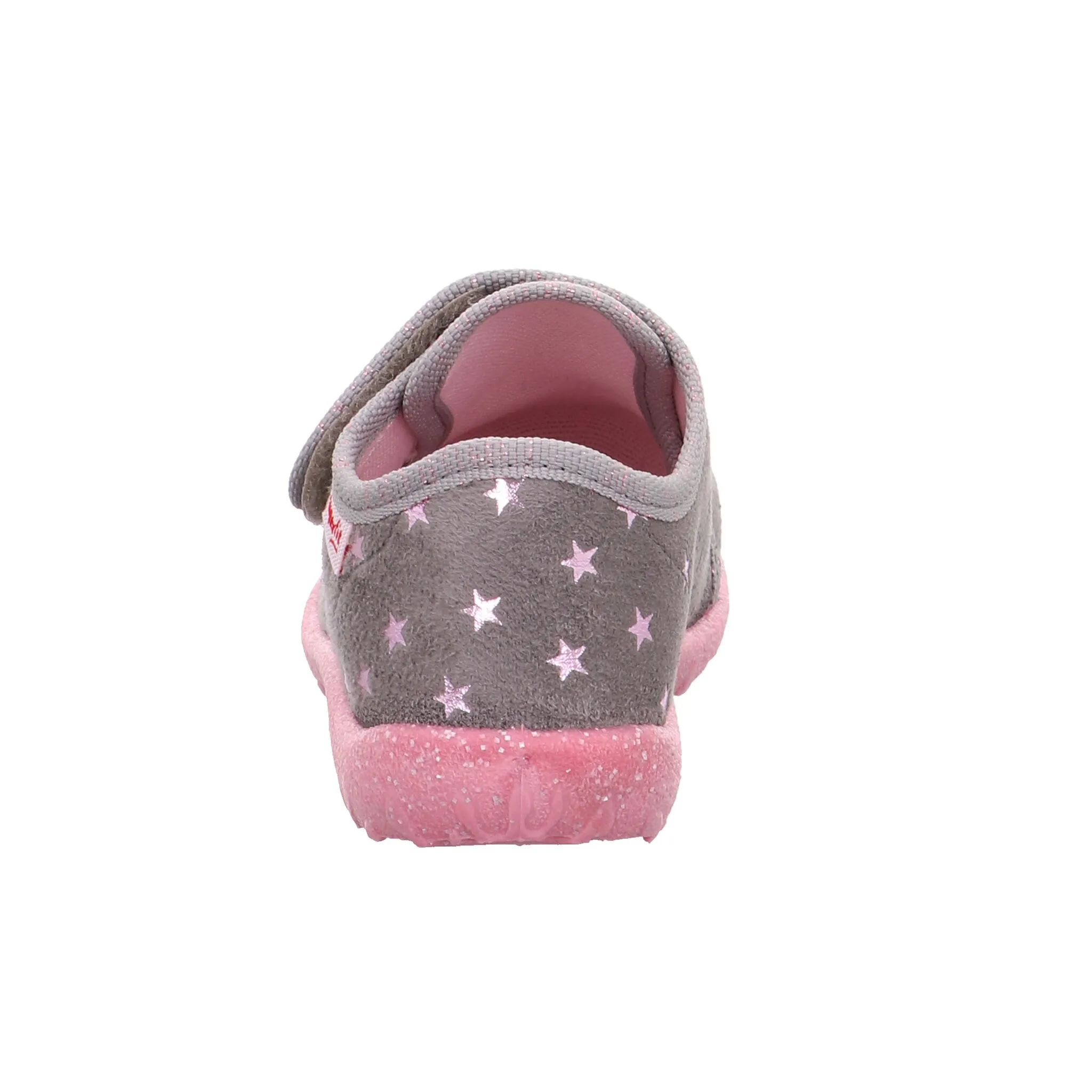 Кеды Superfit "SPOTTY WMS: Medium", туфли на липучке, туфли для детского сада с милым мотивом, цвет Grau-Rosa Stern — фото 3