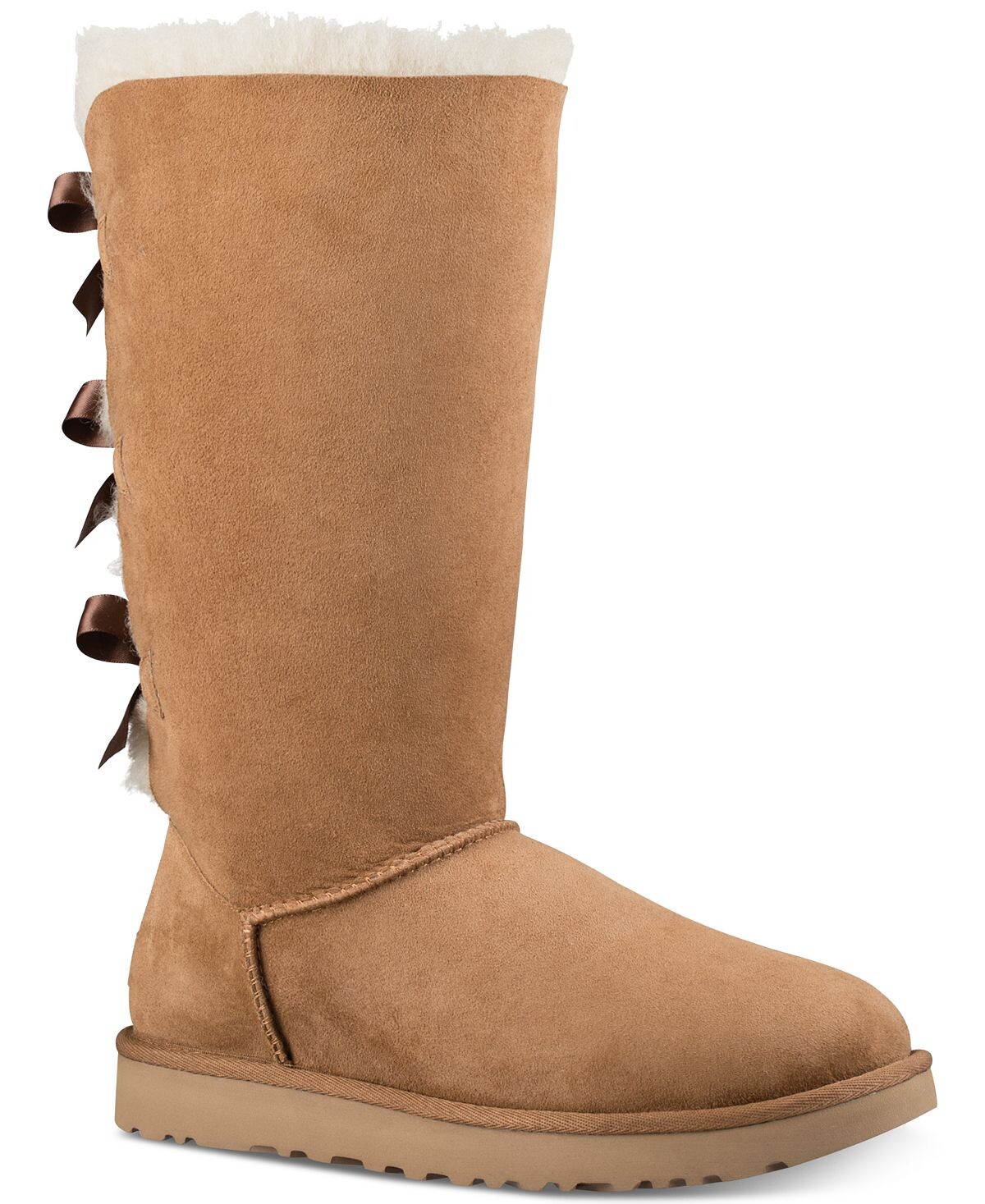Угги женские UGG Bailey Bow Tall II, коричневый