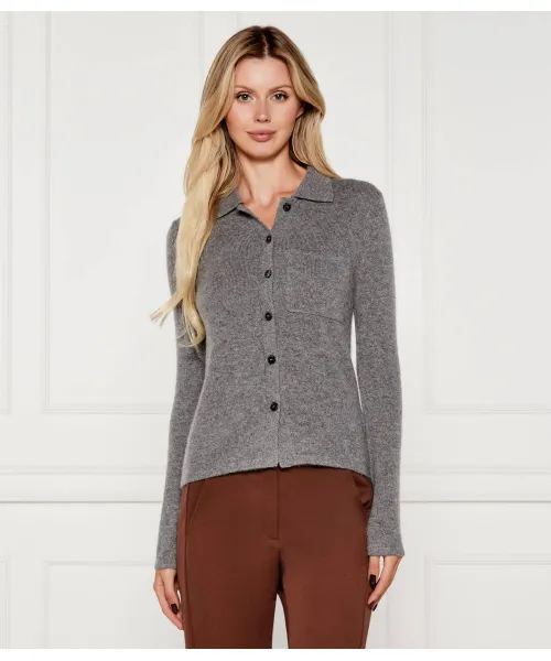 

Кардиган из шерсти Quero Regular fit Marella Sport, серый