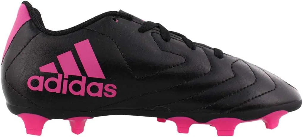 Футбольные бутсы Adidas Goletto Unisex для твердого грунта, черный/розовый — фото 2