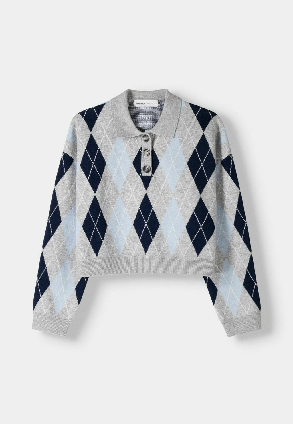 

Джемпер DIAMOND Bershka, темно-синий