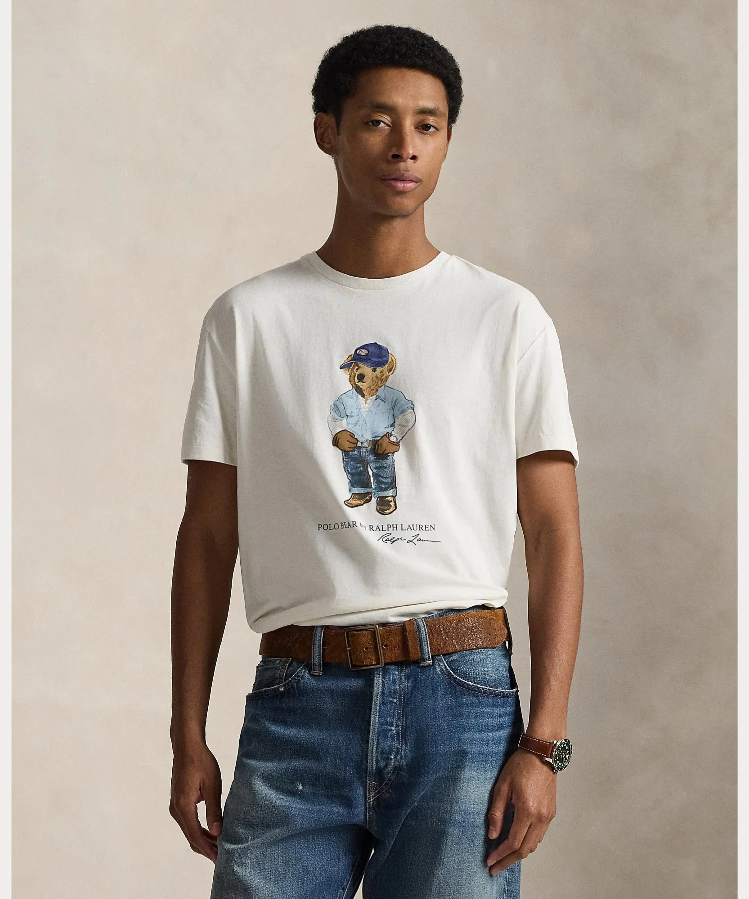 Мужская футболка Polo Ralph Lauren Classic Fit Polo Bear Jersey