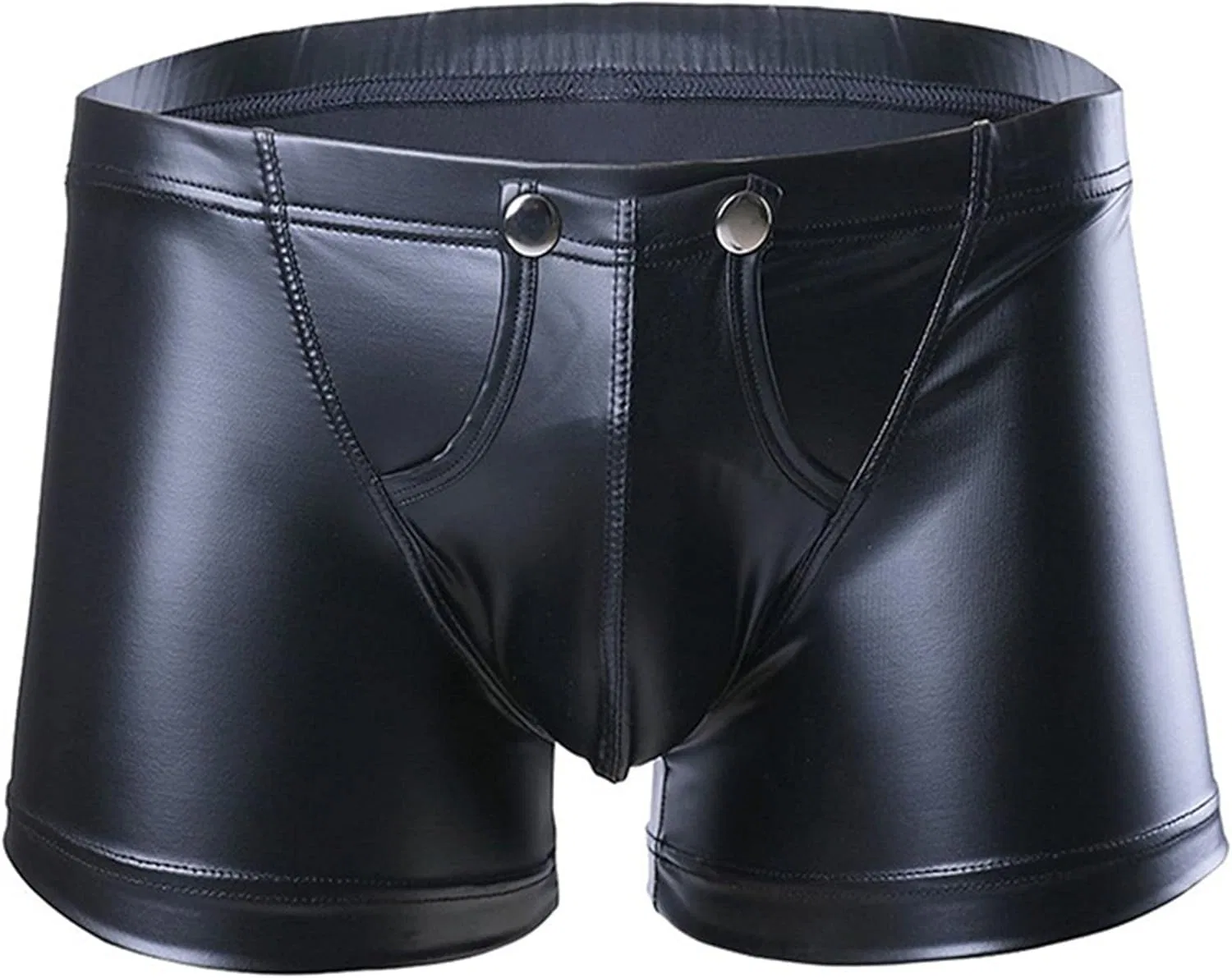 Трусы боксеры из кожзама, Black