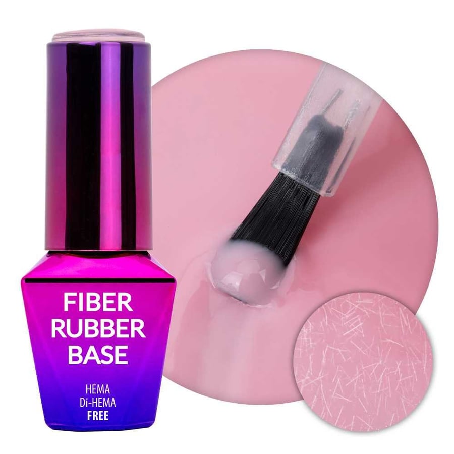 

волокнистая резиновая основа MollyLac Faded Pink без HEMA/Di-HEMA 10 г