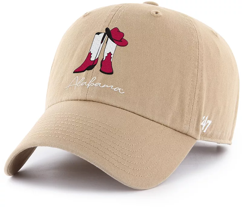 Женские ботинки цвета хаки Alabama Crimson Tide '47, регулируемая шляпа