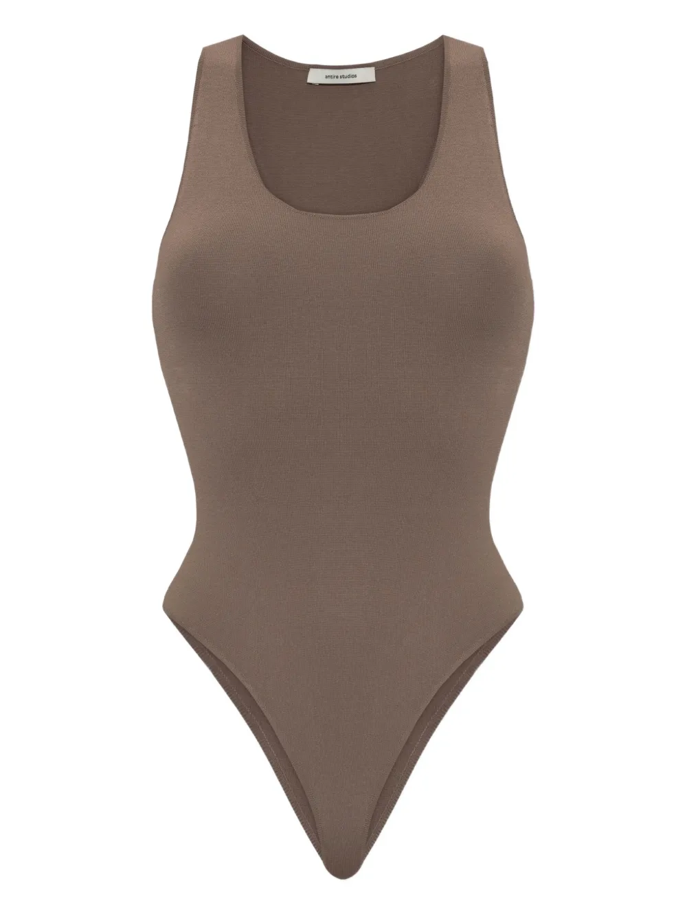 

Боди без рукавов с круглым вырезом Entire Studios, коричневый