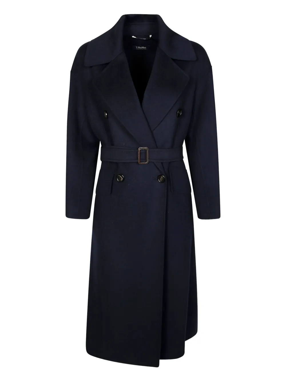 

Двубортное пальто «Алиса» с поясом 'S Max Mara, синий