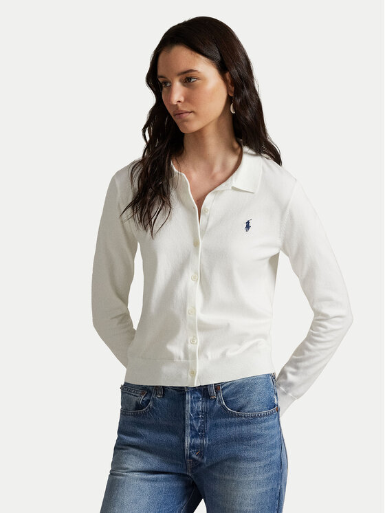 

Облегающий кардиган 211972110002 Polo Ralph Lauren, белый