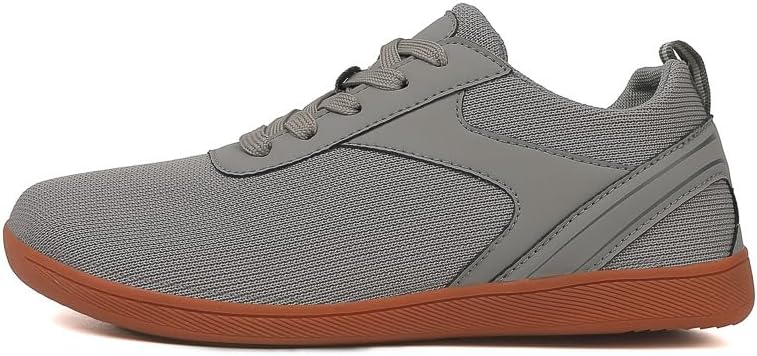 

Мужские кроссовки для ходьбы с дышащей вязаной верхней частью для комфортной походки, мягкая подошва, легкие обувь для фитнеса и ежедневного ношения - гибкие беговые кроссовки с поддержкой свода стопы Qacksv, серый