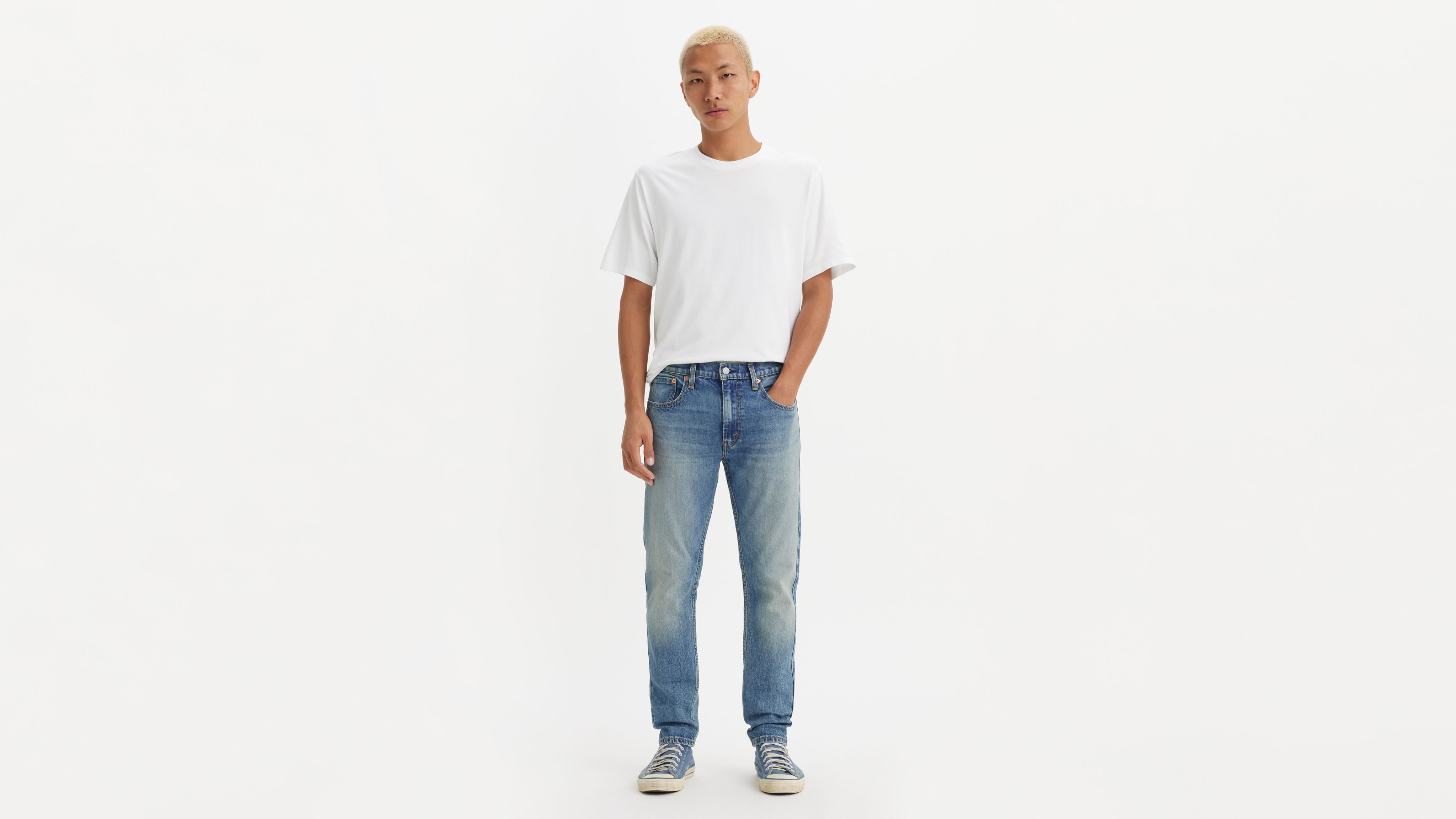 

512 Узкие зауженные мужские джинсы Levi's, цвет Amped Up - Medium Wash - Stretch
