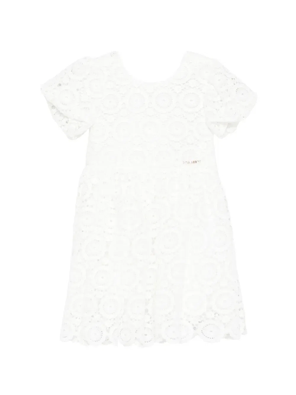 Платье с круглым вырезом Twinset Kids, белый