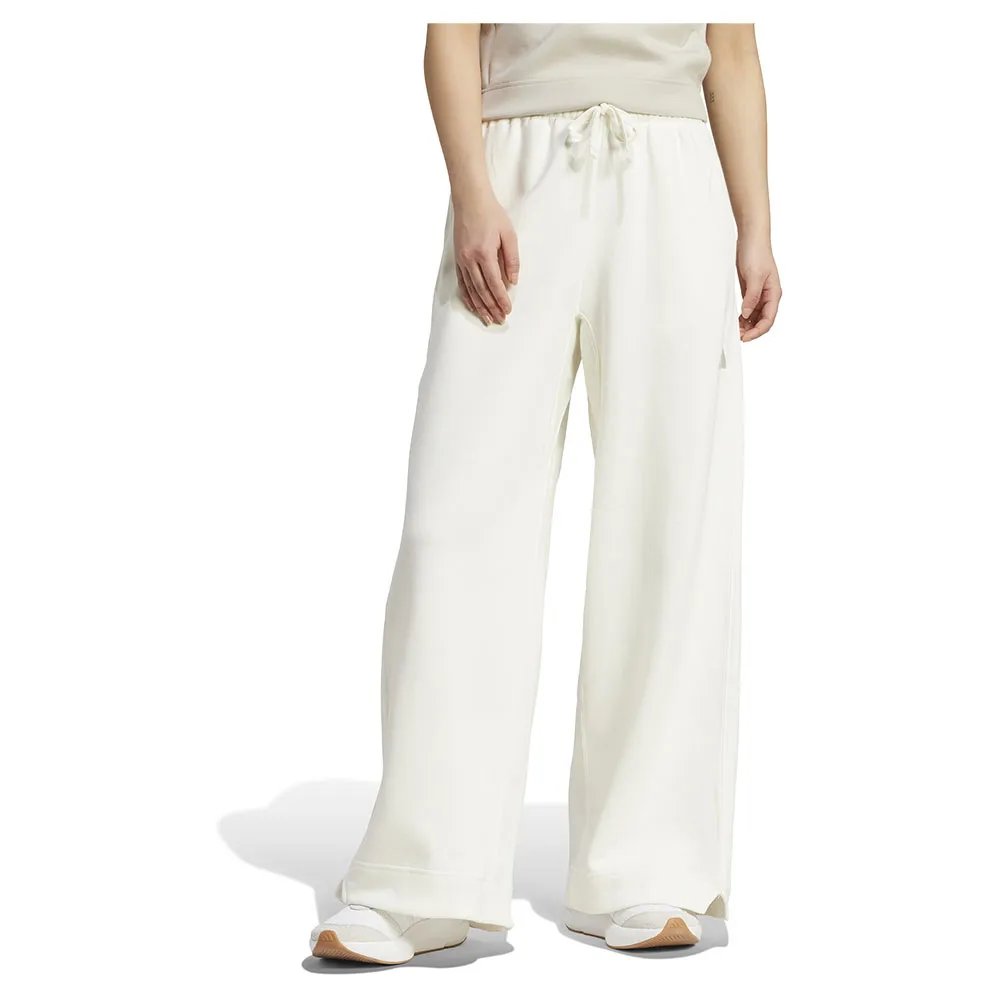

Брюки adidas All SZN Fleece Loose Wide-Leg, белый