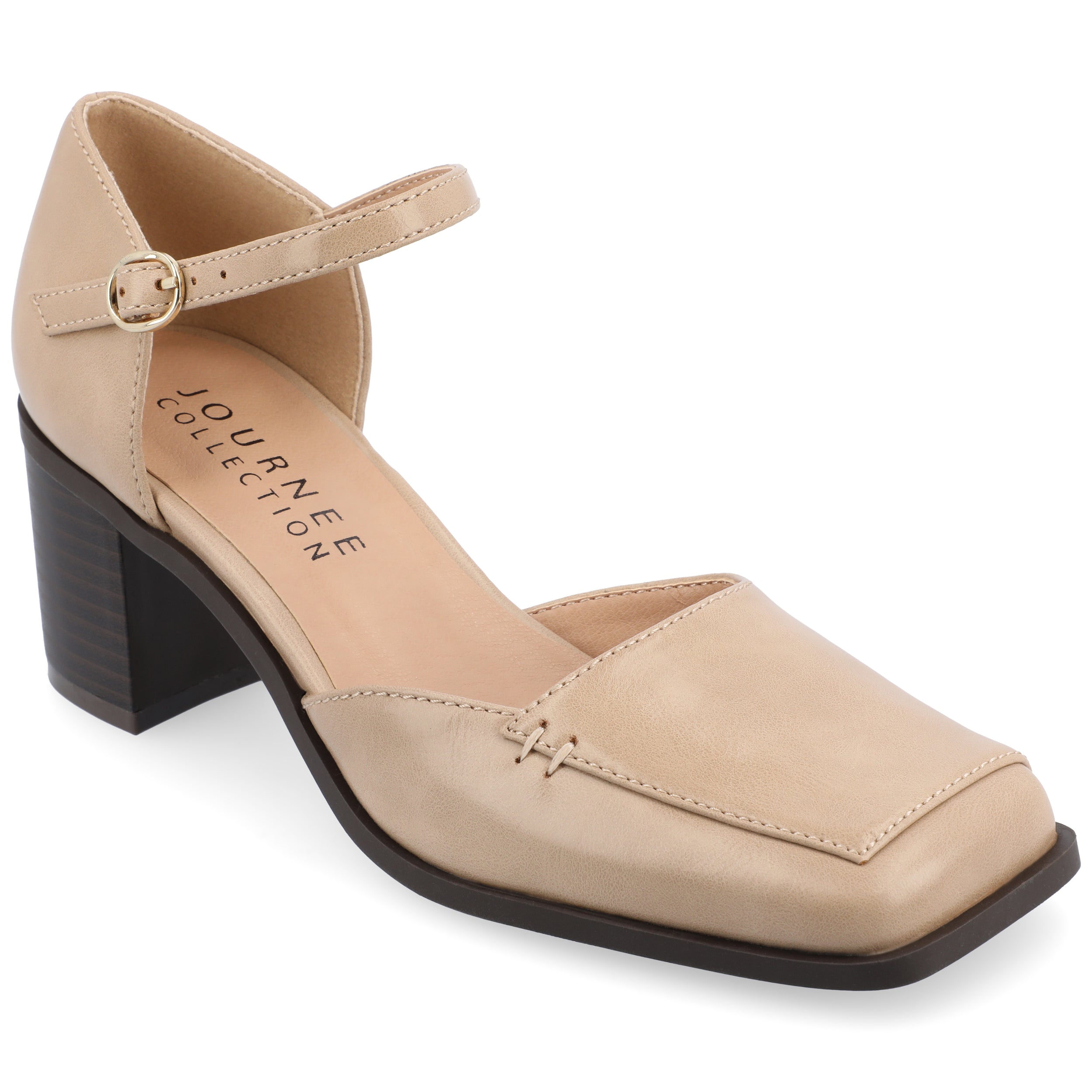 Женские туфли-лодочки Journee Evangeline на среднюю и широкую колодку Journee Collection, Tan