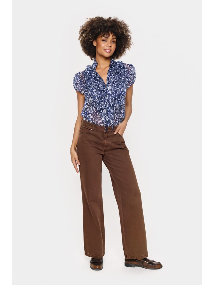 

Рубашка LiljaSZ с длинными рукавами, прямого кроя, в цвете Полуночный парус SAINT TROPEZ