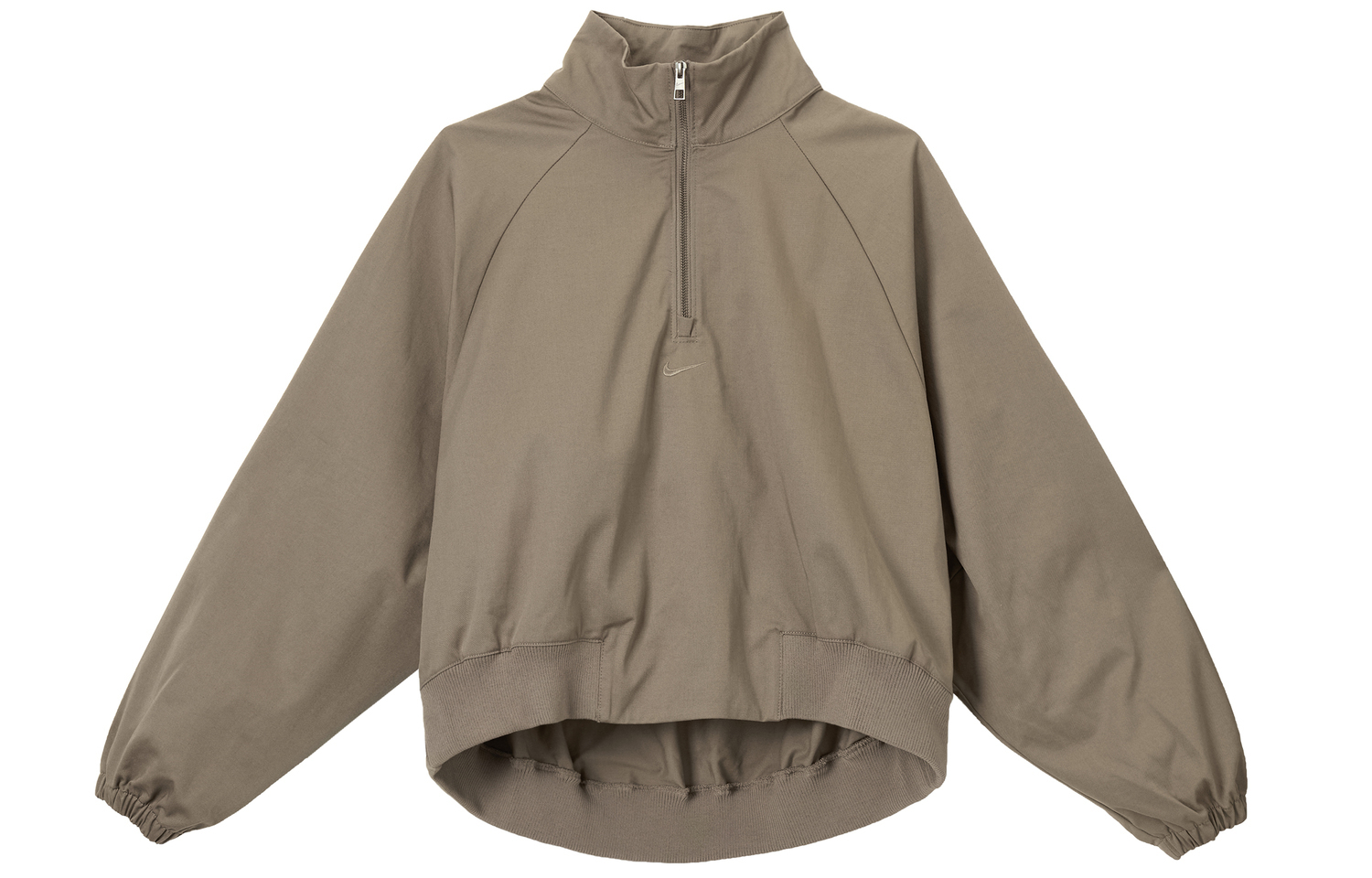 

Sportswear Collection Women's Oversized Twill 1/4-Zip Top Nike, коричневый