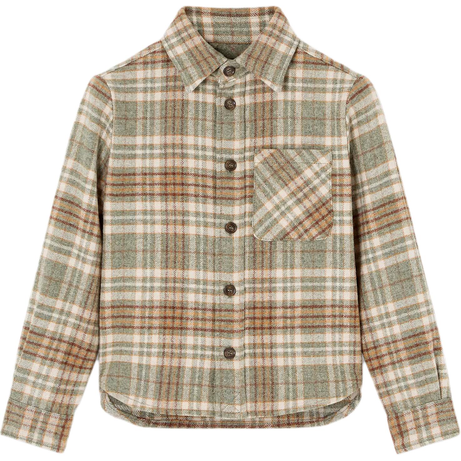 

Повседневная рубашка FW25 для детей Loro Piana, зеленый