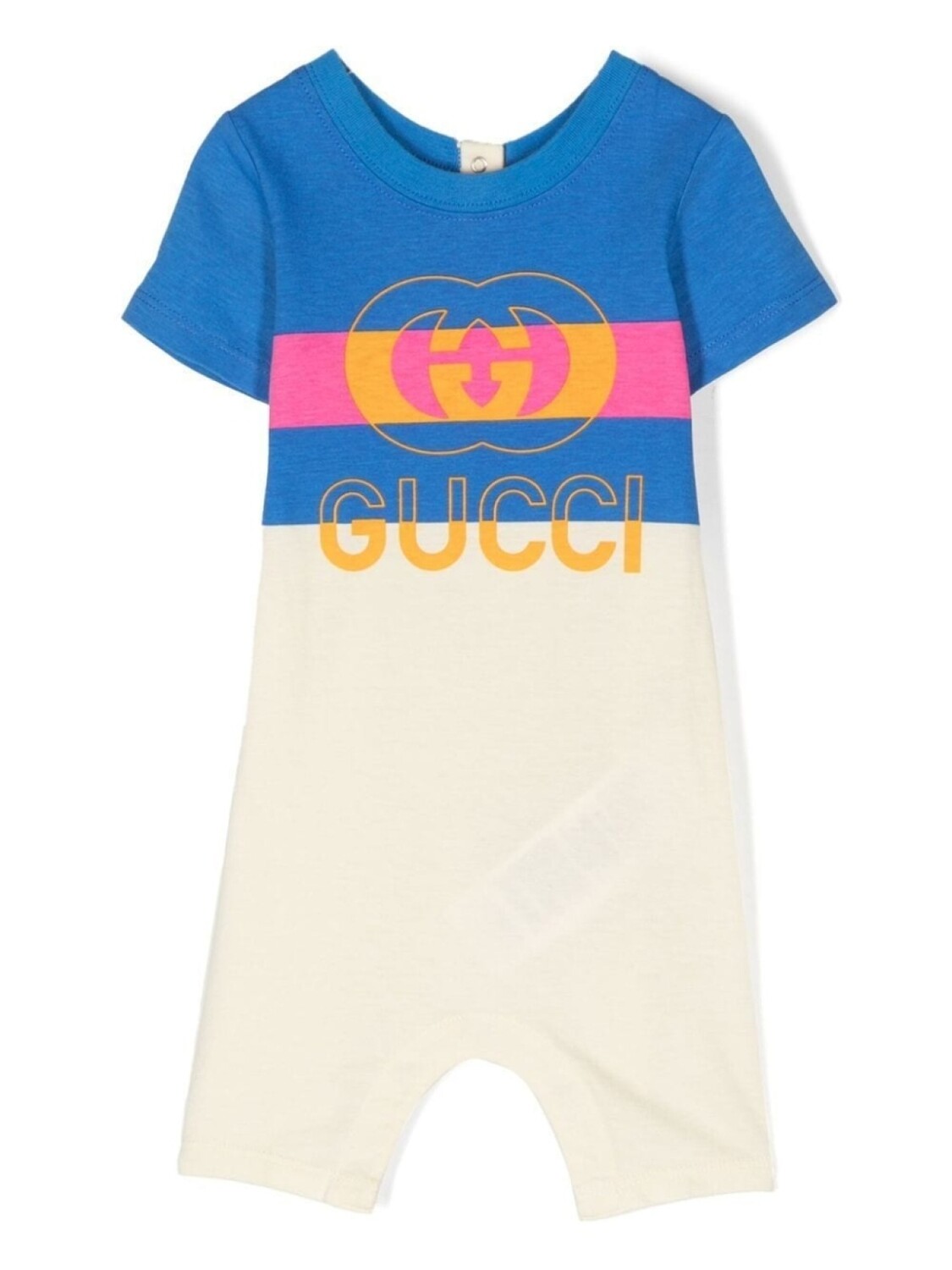 

Gucci Kids комбинезон из джерси с логотипом, синий