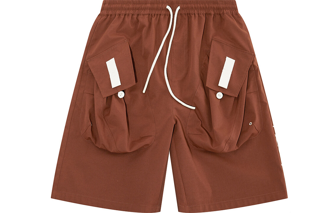 

TIKIMOMOKA Шорты-карго унисекс, Коричневый