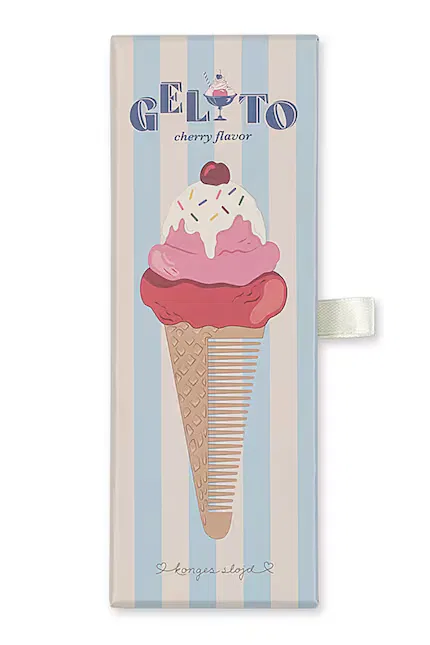 Расческа детская Ice Cream Comb Konges Sløjd, розовый — фото 3