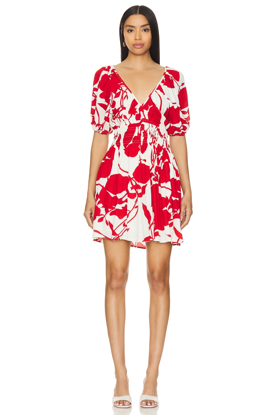 

X revolve салонное мини-платье Faithfull The Brand, красный