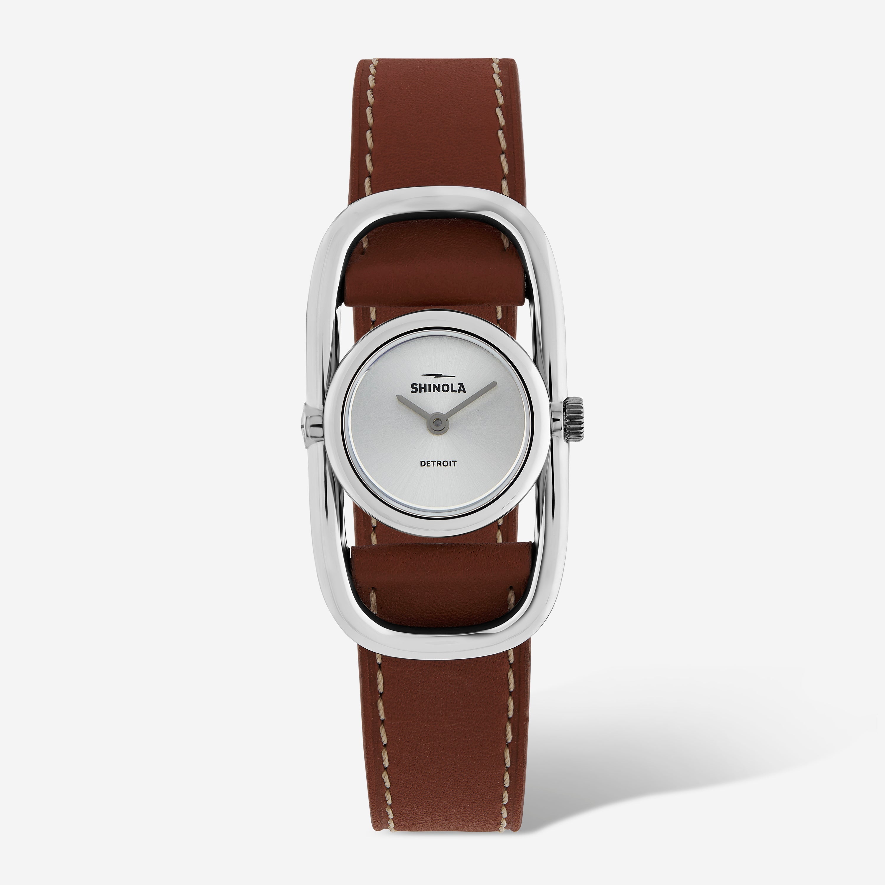 

SHINOLA Detroit женские часы The Bike Lock S0120226482 с серебряным циферблатом