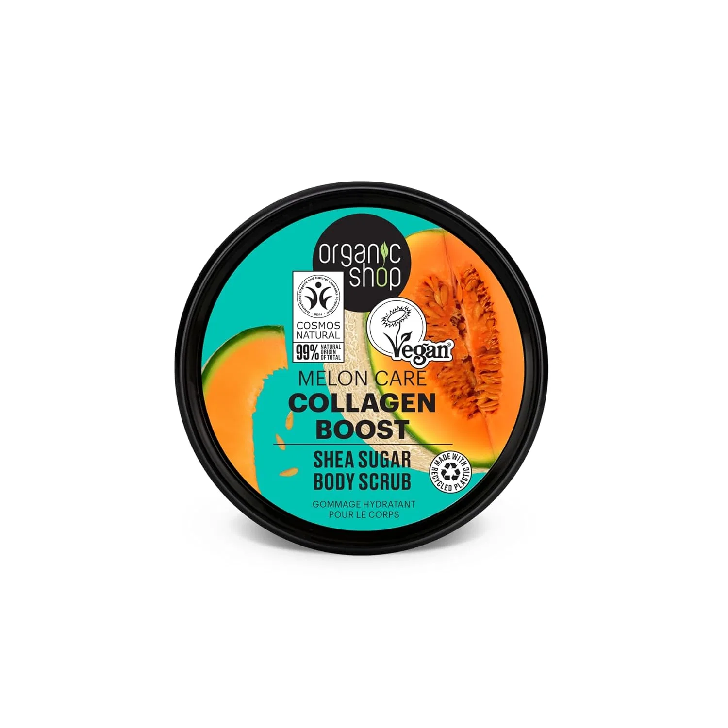 Скраб Organic Shop — Для тела Collagen Boost Melon Care с маслом ши, 250 мл — фото 2