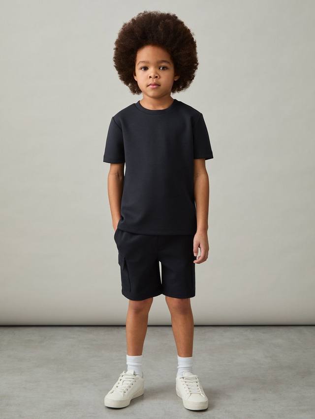 Детская футболка Bradley с круглым вырезом Reiss, Navy — фото 2