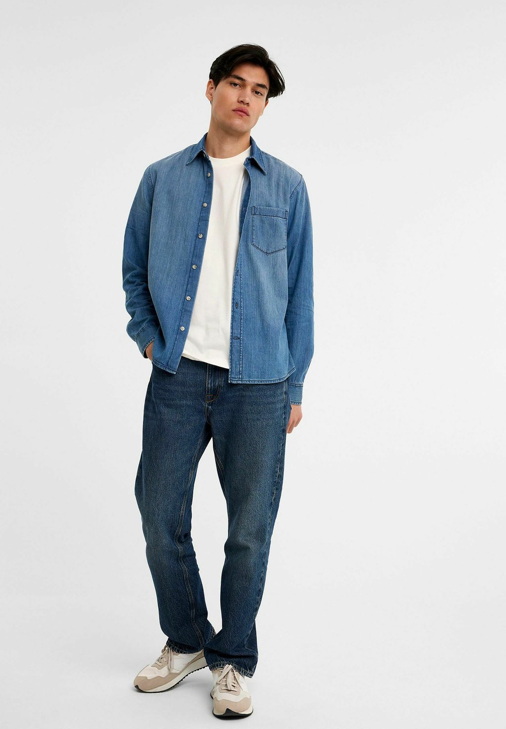 

Рубашка REGULAR FIT Kappahl, цвет Denim