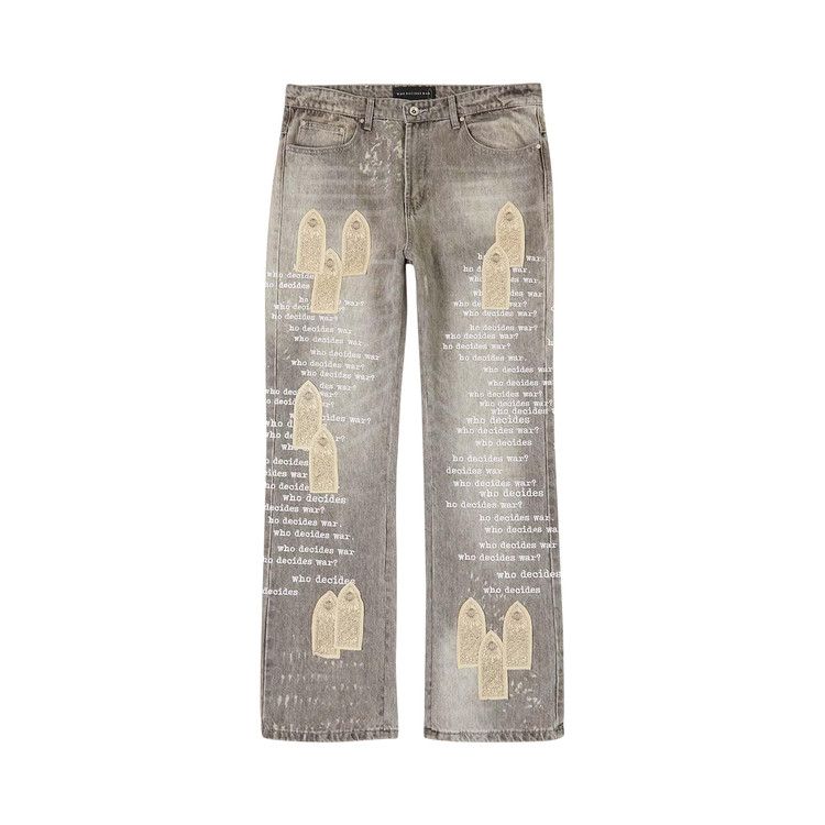 

Джинсы Who Decides War Scripture Jeans, Vintage Grey