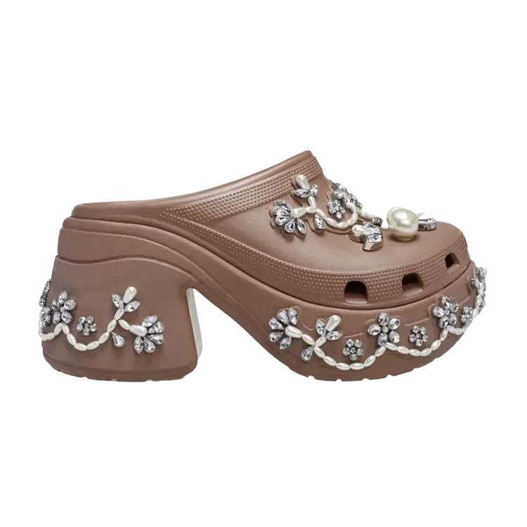 Сабо Simone Rocha x Crocs Siren Clog, светло-коричневый