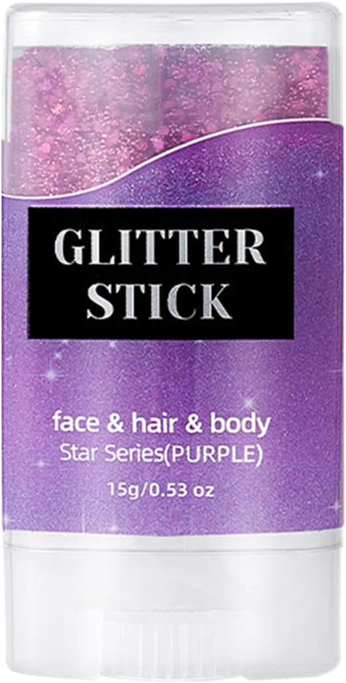 Хайлайтер-стик Glitter Stick, 1 шт, фиолетовый
