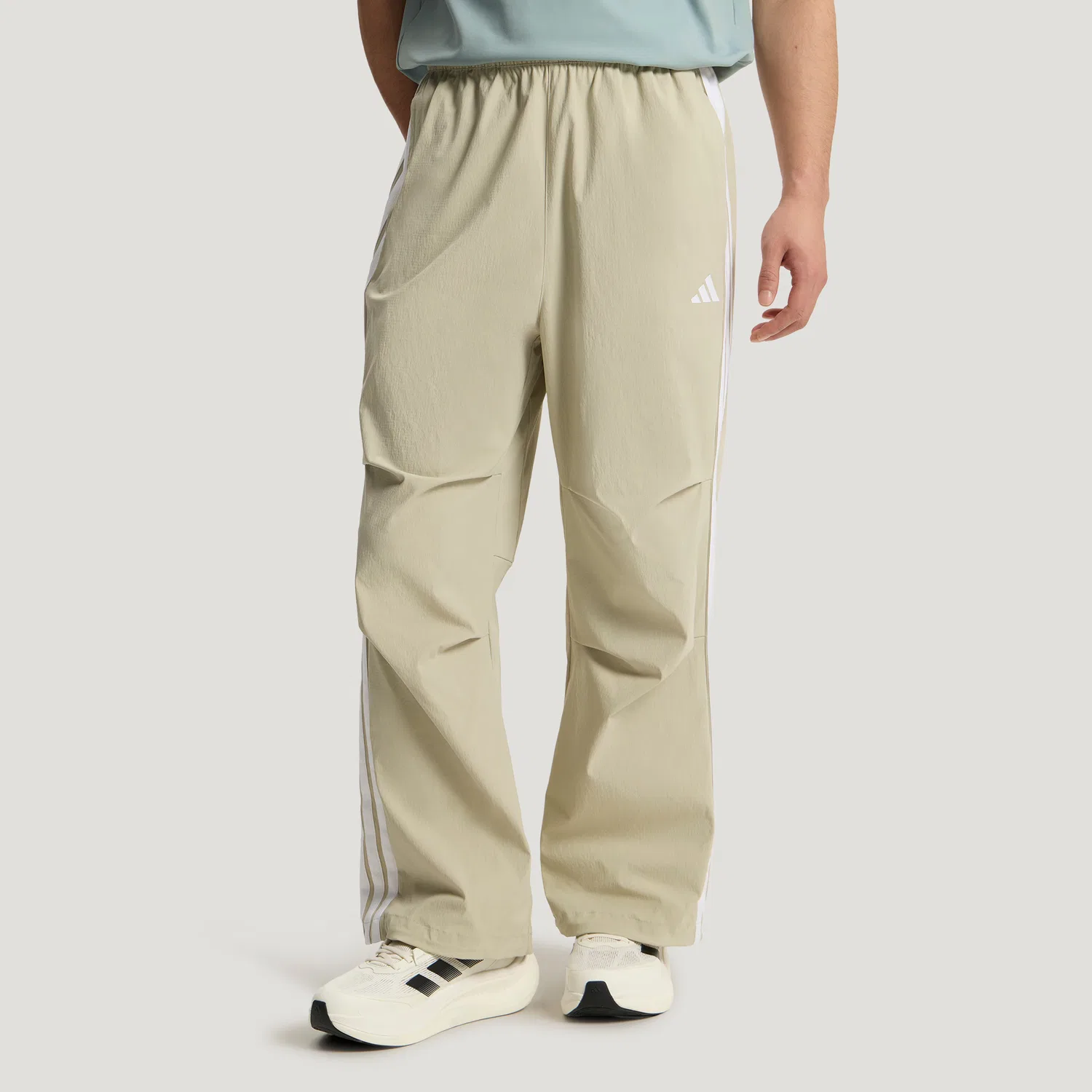 Брюки мужские casual light sesame gray moderate straight fit Adidas — фото 4